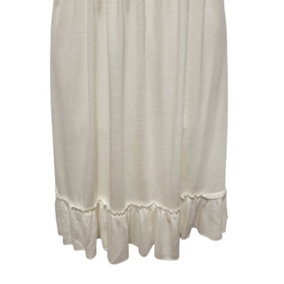 White Spaghetti Strap Cotton Dress Size S - Picture 4 of 7
